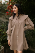 Vestido Eleonora Marrón claro Preventa