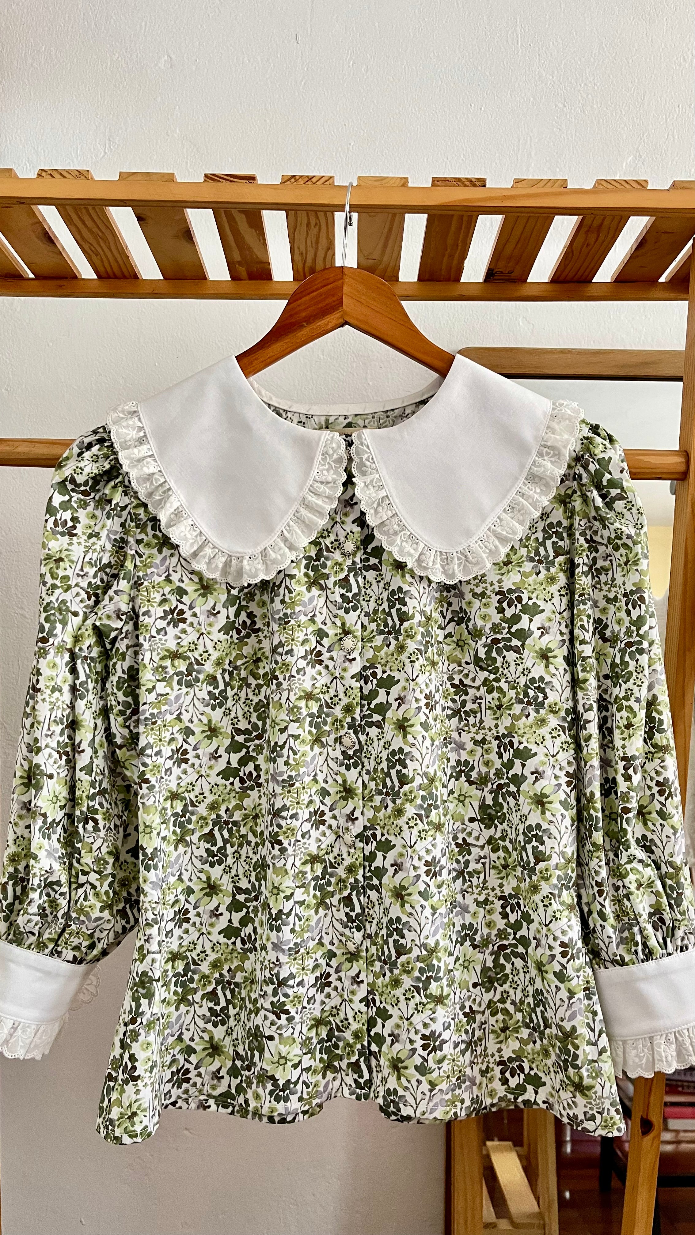 Blusa Anastasia verde Estampado