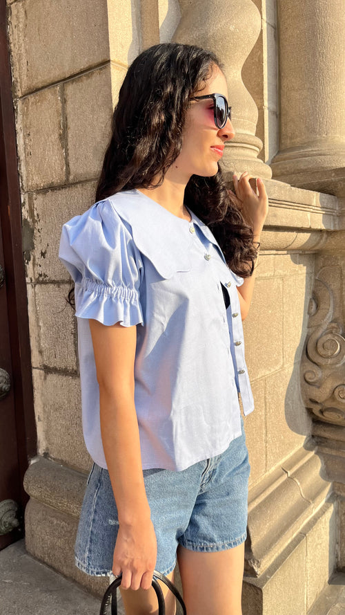 Blusa Grecia Azul