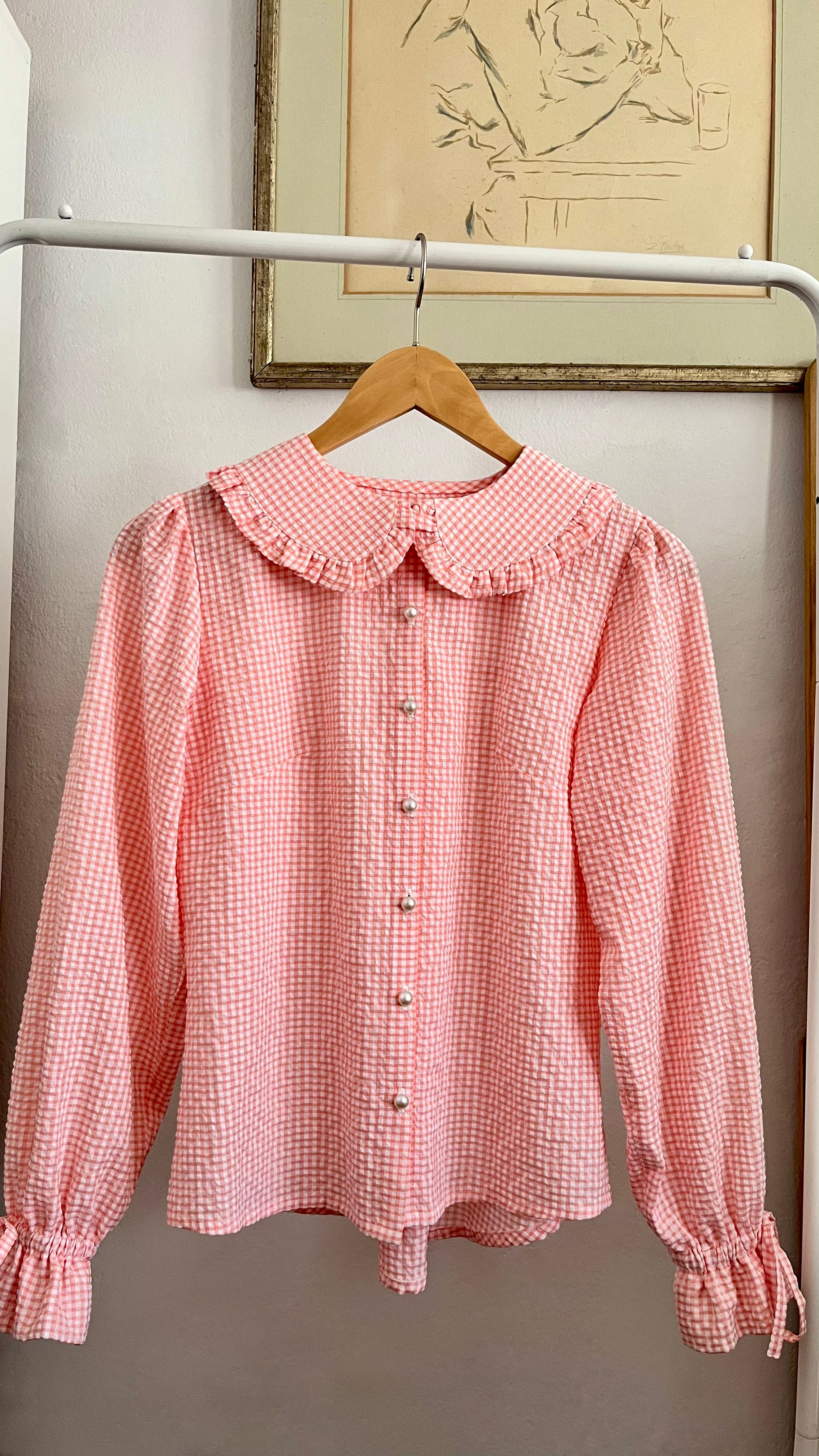 Blusa Rosé Rosa Manga Larga
